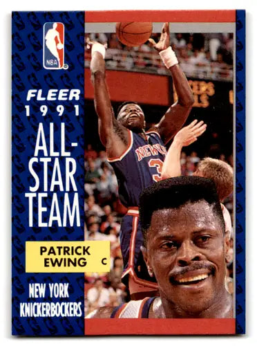 1991-92 Fleer #215 Patrick Ewing NM Near Mint Knicks AS ID:82865 - Basketball Card Single
