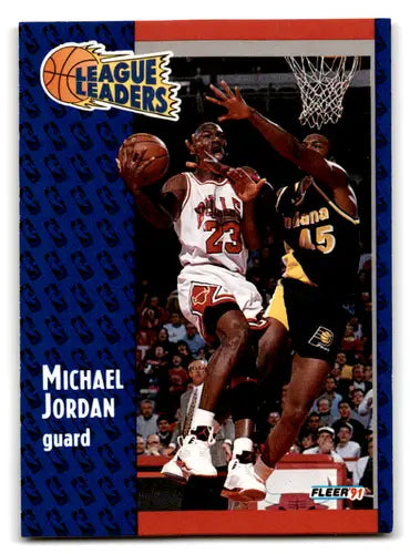 Original gloss Michael Jordan basketball card from 1991-92 Fleer set by Simply Sandoval