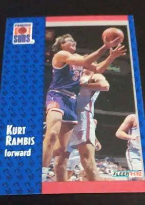 1991-92 Fleer - Kurt Rambis #343. Phoenix Suns. NRMT+ - Basketball Card Single