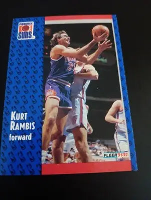 1991-92 Fleer - Kurt Rambis #343. Phoenix Suns. NRMT+ - Basketball Card Single