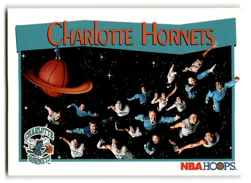 1991-92 Hoops #276 Charlotte Hornets NM Near Mint Hornets ID:82104 - Basketball Card Single