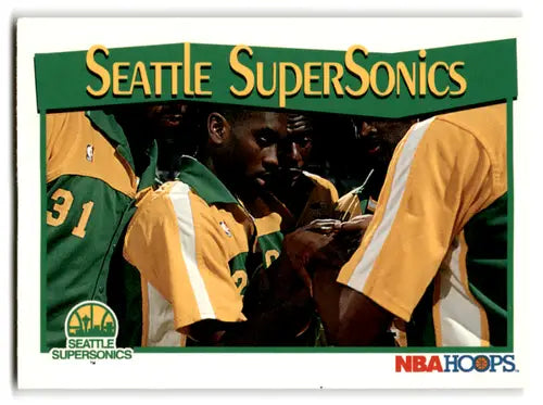 1991-92 Hoops #298 Seattle Supersonics NM Near Mint ID:82103 - Basketball Card Single