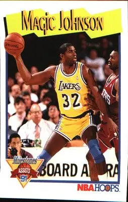 1991-92 Hoops #316 Magic Johnson - Basketball Card Single
