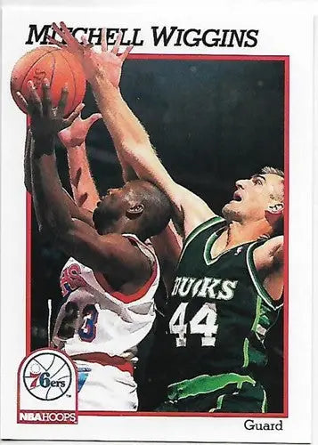 Mitchell Wiggins basketball card with original gloss from 1991-92 Hoops NM-MT