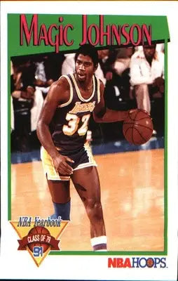 1991-92 Hoops NBA Yearbook Class of 1979 #321 Magic Johnson - Basketball Card Single