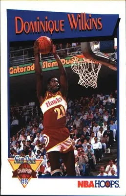 1991-92 Hoops Slam Dunk #II Dominique Wilkins - Basketball Card Single