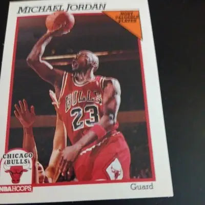 1991-92 NBA Hoops - Michael Jordan #30. Chicago Bulls. NRMT+ - Basketball Card Single