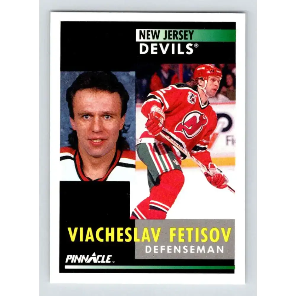 1991-92 Pinnacle #101 Slava Fetisov NM-MT New Jersey Devils Hockey Card - Hockey Card Single