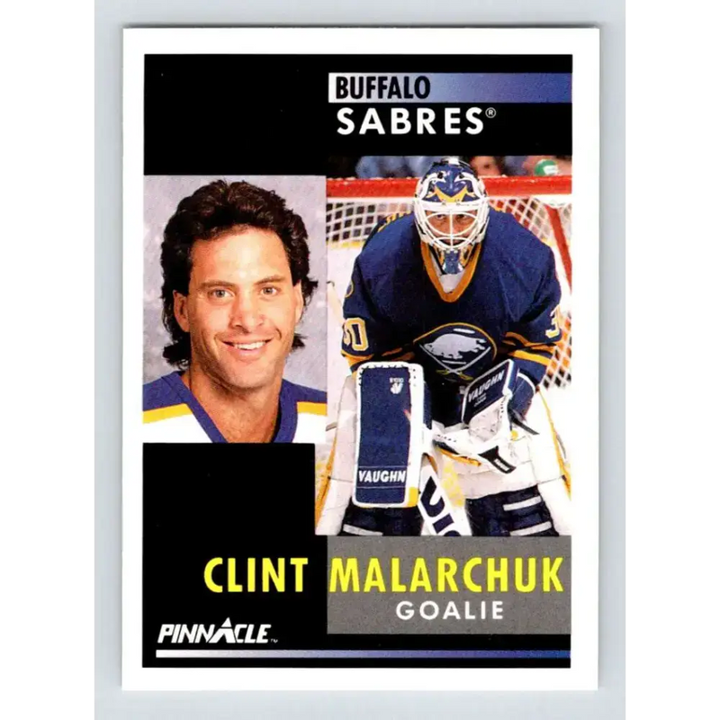1991-92 Pinnacle #103 Clint Malarchuk NM-MT Buffalo Sabres Hockey Card - Hockey Card Single