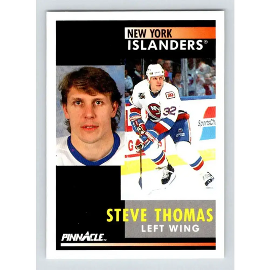 1991-92 Pinnacle #116 Steve Thomas NM-MT New York Islanders Hockey Card - Hockey Card Single