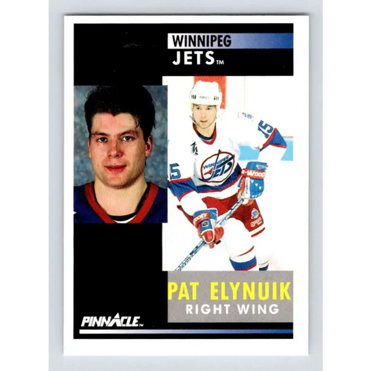 1991-92 Pinnacle #117 Pat Elynuik NM-MT Winnipeg Jets Hockey Card - Hockey Card Single