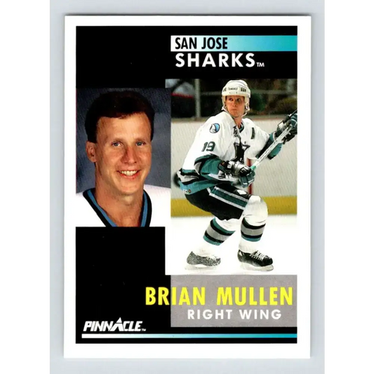 1991-92 Pinnacle #135 Brian Mullen NM-MT San Jose Sharks Hockey Card - Hockey Card Single