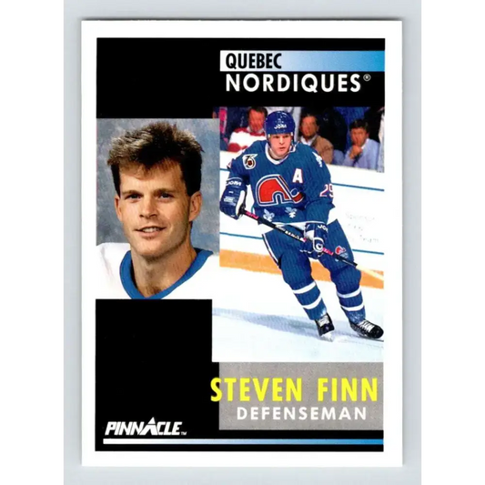 1991-92 Pinnacle #138 Steven Finn NM-MT Quebec Nordiques Hockey Card - Hockey Card Single