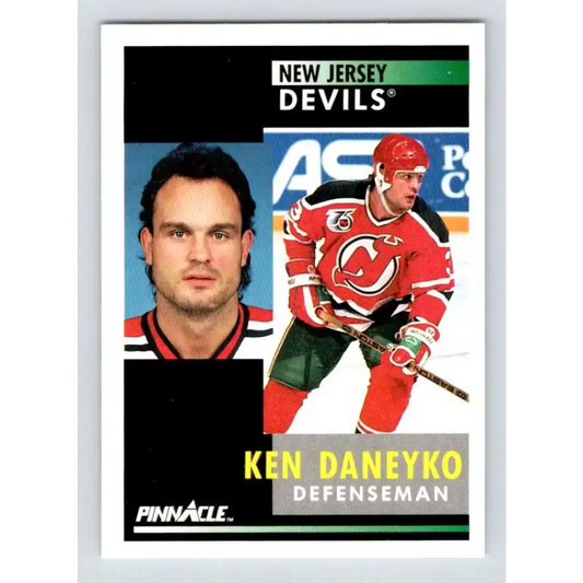 1991-92 Pinnacle #142 Ken Daneyko NM-MT New Jersey Devils Hockey Card - Hockey Card Single