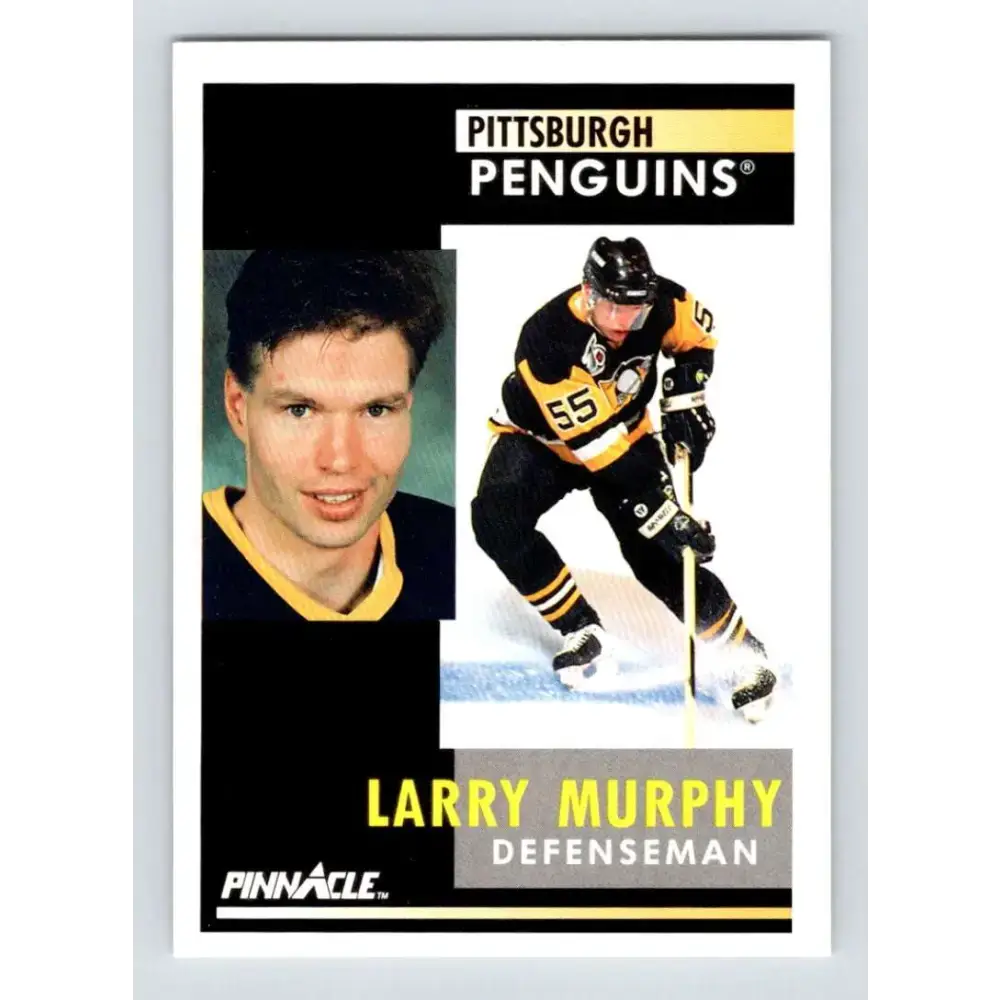1991-92 Pinnacle #143 Larry Murphy NM-MT Pittsburgh Penguins Hockey Card - Hockey Card Single