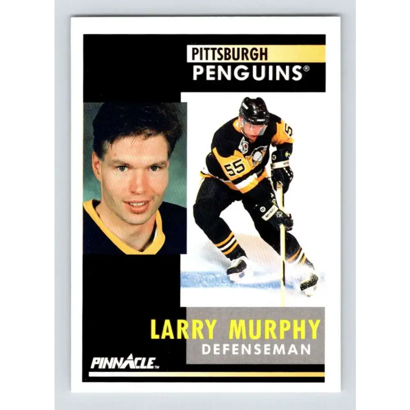 1991-92 Pinnacle #143 Larry Murphy NM-MT Pittsburgh Penguins Hockey Card - Hockey Card Single