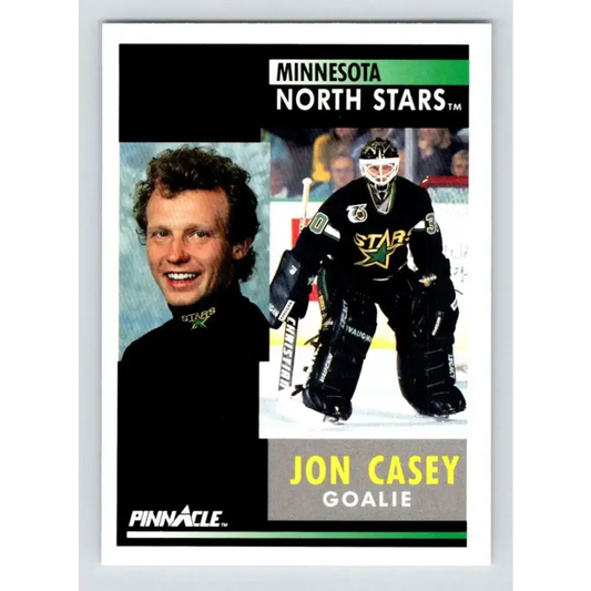 1991-92 Pinnacle #144 Jon Casey NM-MT Minnesota North Stars Hockey Card - Hockey Card Single