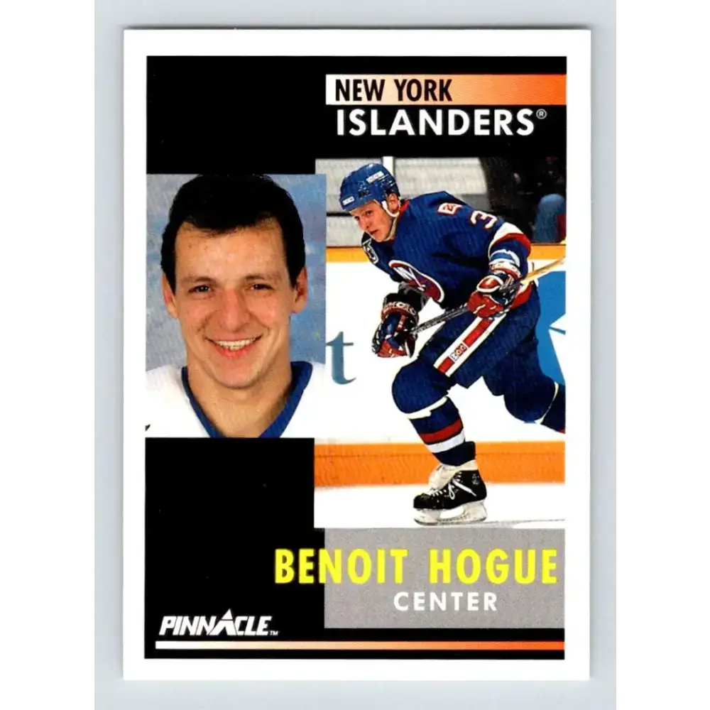 1991-92 Pinnacle #146 Benoit Hogue NM-MT New York Islanders Hockey Card - Hockey Card Single
