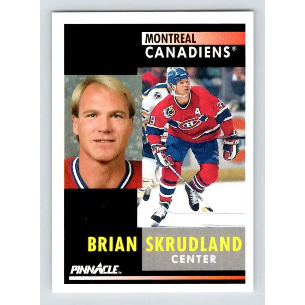 1991-92 Pinnacle #160 Brian Skrudland NM-MT Montreal Canadiens Hockey Card - Hockey Card Single