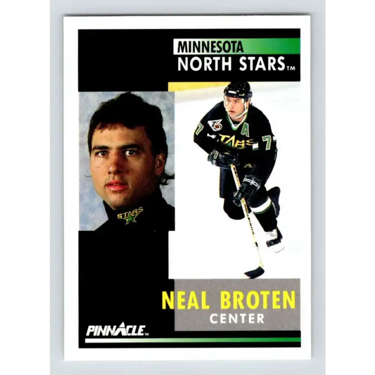 1991-92 Pinnacle #161 Neal Broten NM-MT Minnesota North Stars Hockey Card - Hockey Card Single