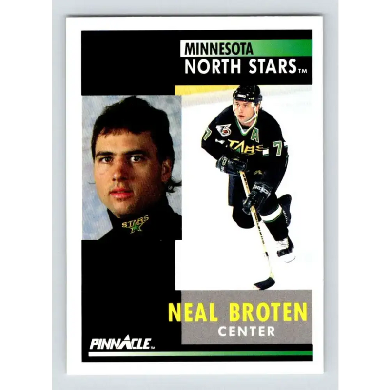 1991-92 Pinnacle #161 Neal Broten NM-MT Minnesota North Stars Hockey Card - Hockey Card Single