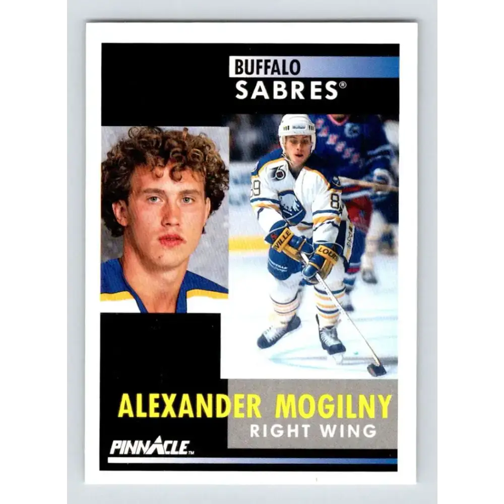 1991-92 Pinnacle #163 Alexander Mogilny NM-MT Buffalo Sabres Hockey Card - Hockey Card Single
