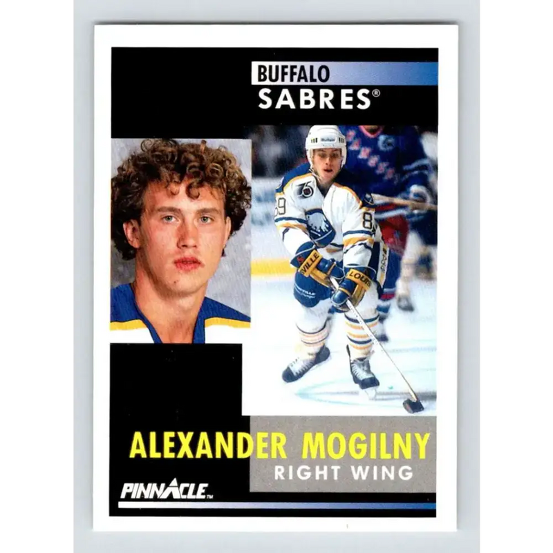 1991-92 Pinnacle #163 Alexander Mogilny NM-MT Buffalo Sabres Hockey Card - Hockey Card Single