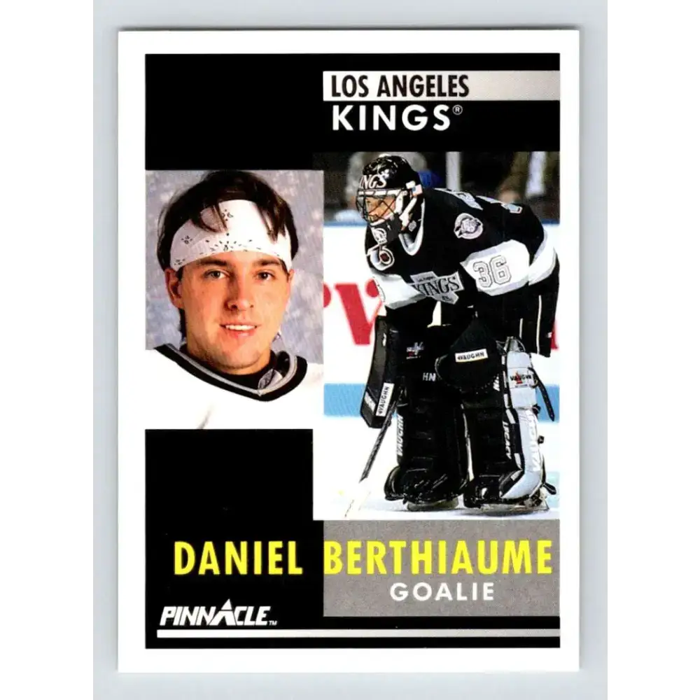1991-92 Pinnacle #165 Daniel Berthiaume NM-MT Los Angeles Kings Hockey Card - Hockey Card Single