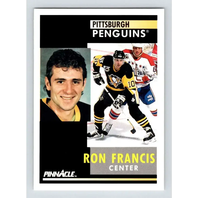 1991-92 Pinnacle #167 Ron Francis NM-MT Pittsburgh Penguins Hockey Card - Hockey Card Single