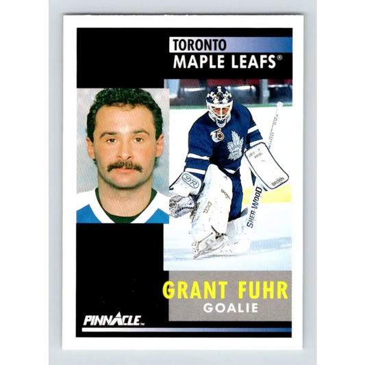 1991-92 Pinnacle #168 Grant Fuhr NM-MT Toronto Maple Leafs Hockey Card - Hockey Card Single