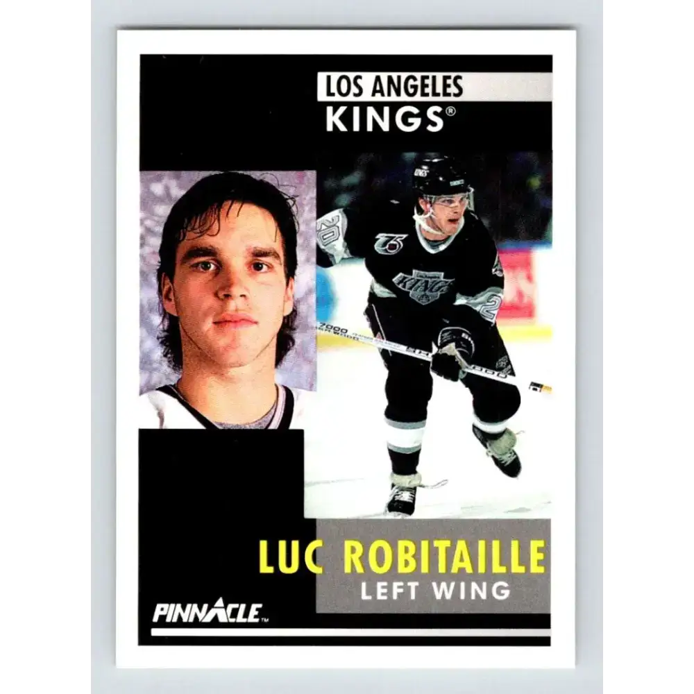 1991-92 Pinnacle #17 Luc Robitaille NM-MT Los Angeles Kings Hockey Card - Hockey Card Single