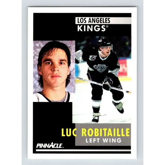 1991-92 Pinnacle #17 Luc Robitaille NM-MT Los Angeles Kings Hockey Card - Hockey Card Single