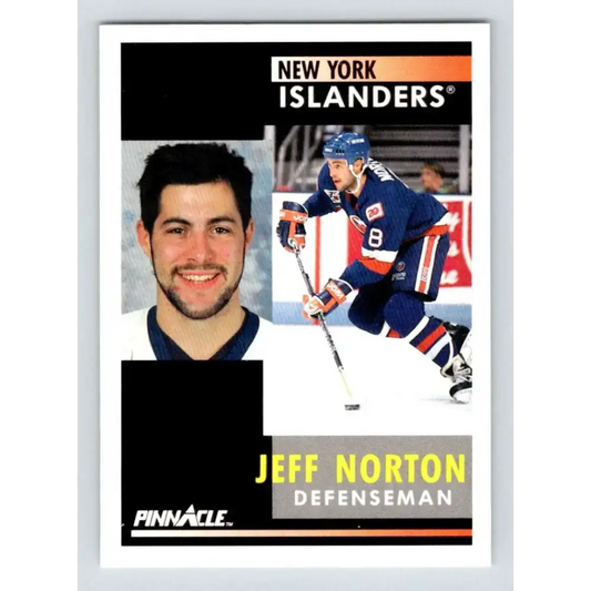 1991-92 Pinnacle #172 Jeff Norton NM-MT New York Islanders Hockey Card - Hockey Card Single