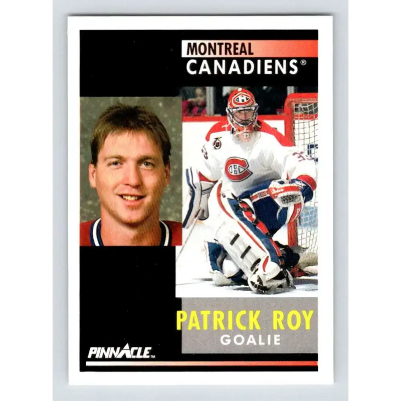 1991-92 Pinnacle #175 Patrick Roy NM-MT Montreal Canadiens Hockey Card - Hockey Card Single