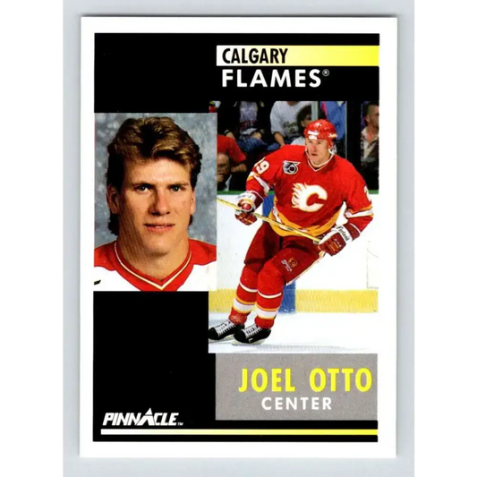 1991-92 Pinnacle #179 Joel Otto NM-MT Calgary Flames Hockey Card - Hockey Card Single