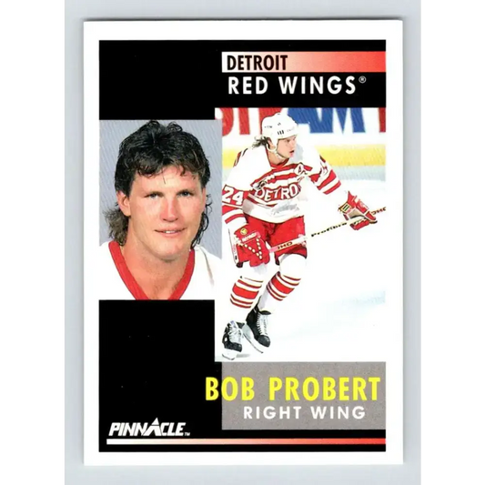 1991-92 Pinnacle #183 Bob Probert NM-MT Detroit Red Wings Hockey Card - Hockey Card Single