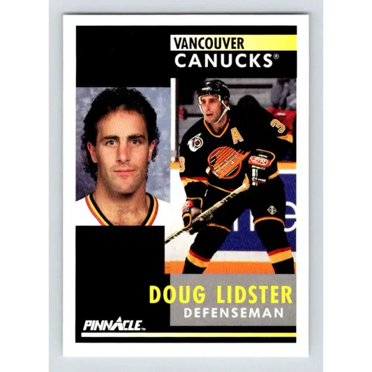 1991-92 Pinnacle #189 Doug Lidster NM-MT Vancouver Canucks Hockey Card - Hockey Card Single