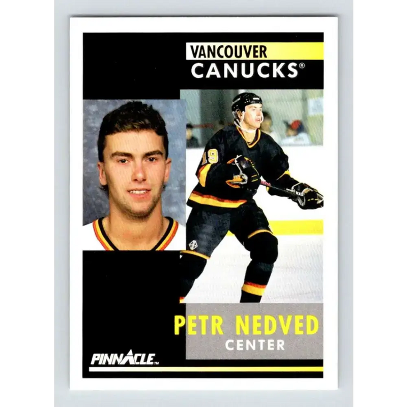 1991-92 Pinnacle #192 Petr Nedved NM-MT Vancouver Canucks Hockey Card - Hockey Card Single