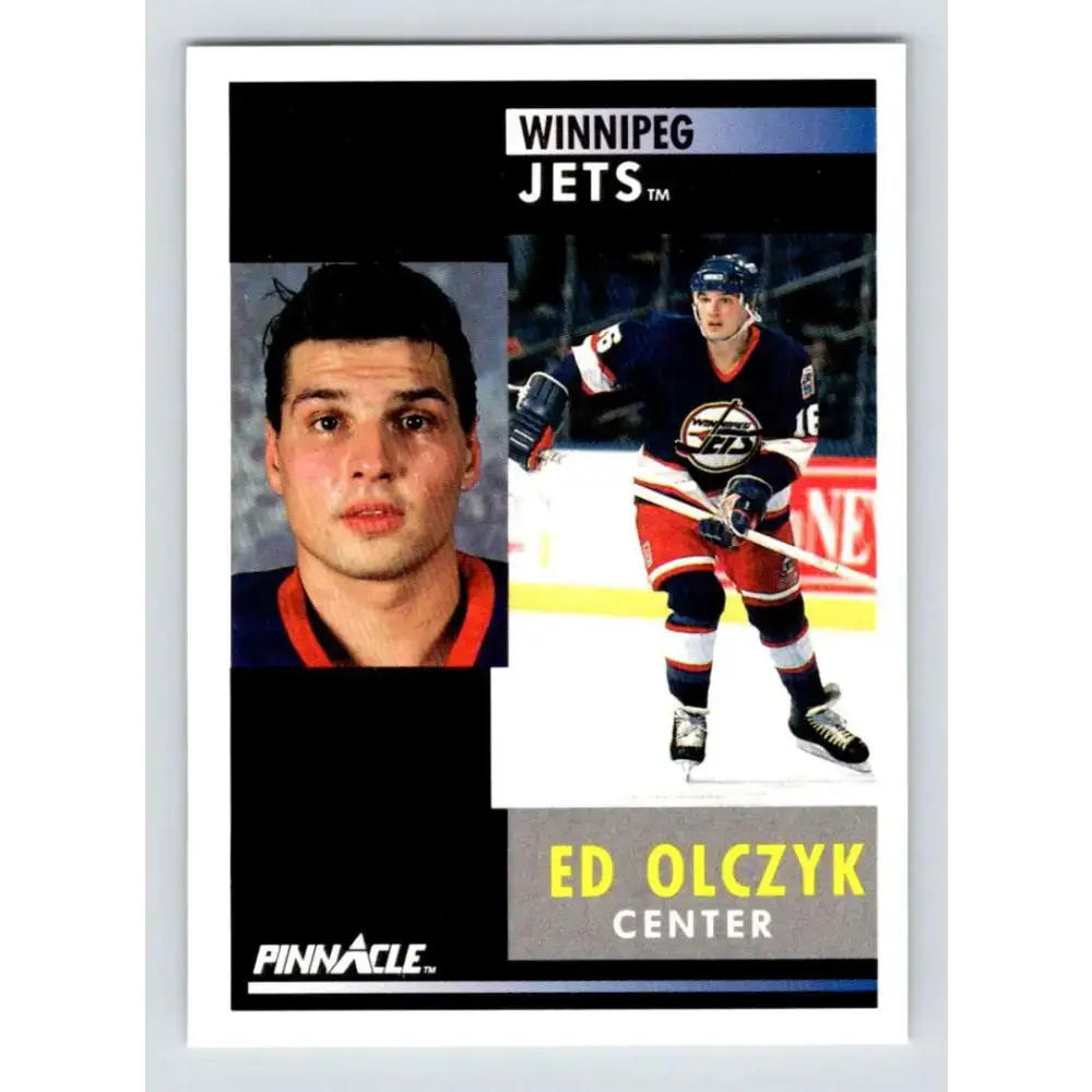 1991-92 Pinnacle #193 Ed Olczyk NM-MT Winnipeg Jets Hockey Card - Hockey Card Single