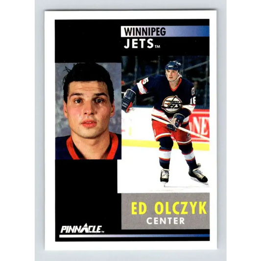 1991-92 Pinnacle #193 Ed Olczyk NM-MT Winnipeg Jets Hockey Card - Hockey Card Single