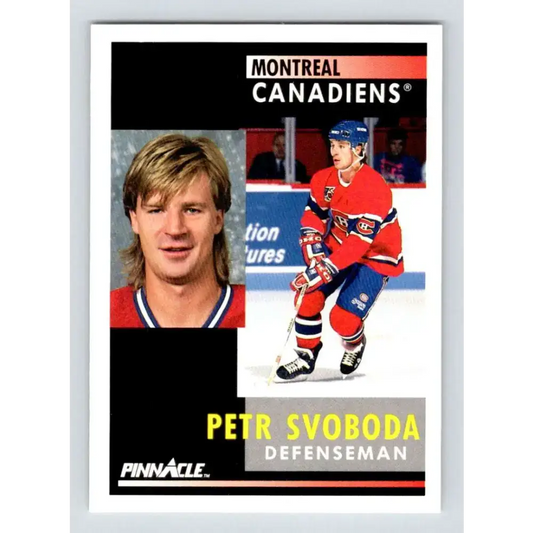1991-92 Pinnacle #197 Petr Svoboda NM-MT Montreal Canadiens Hockey Card - Hockey Card Single