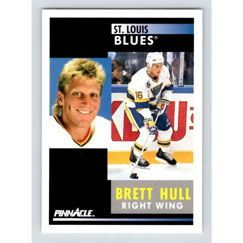 1991-92 Pinnacle #200 Brett Hull NM-MT St. Louis Blues Hockey Card - Hockey Card Single