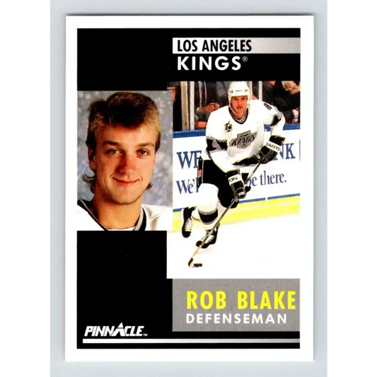 1991-92 Pinnacle #201 Rob Blake NM-MT Los Angeles Kings Hockey Card - Hockey Card Single