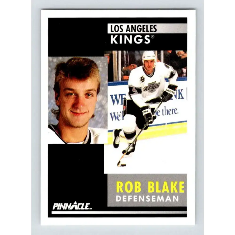 1991-92 Pinnacle #201 Rob Blake NM-MT Los Angeles Kings Hockey Card - Hockey Card Single