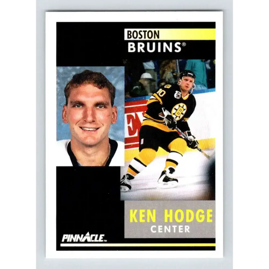 1991-92 Pinnacle #203 Ken Hodge Jr. NM-MT Boston Bruins Hockey Card - Hockey Card Single
