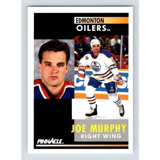 1991-92 Pinnacle #206 Joe Murphy NM-MT Edmonton Oilers Hockey Card - Hockey Card Single