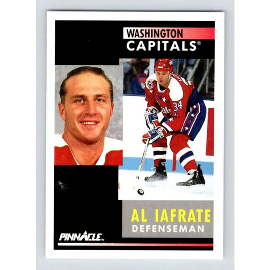 1991-92 Pinnacle #207 Al Iafrate NM-MT Washington Capitals Hockey Card - Hockey Card Single