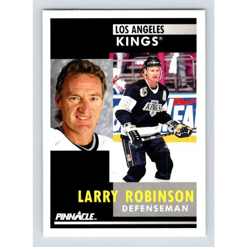 1991-92 Pinnacle #208 Larry Robinson NM-MT Los Angeles Kings Hockey Card - Hockey Card Single