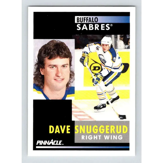 1991-92 Pinnacle #223 Dave Snuggerud NM-MT Buffalo Sabres Hockey Card - Hockey Card Single