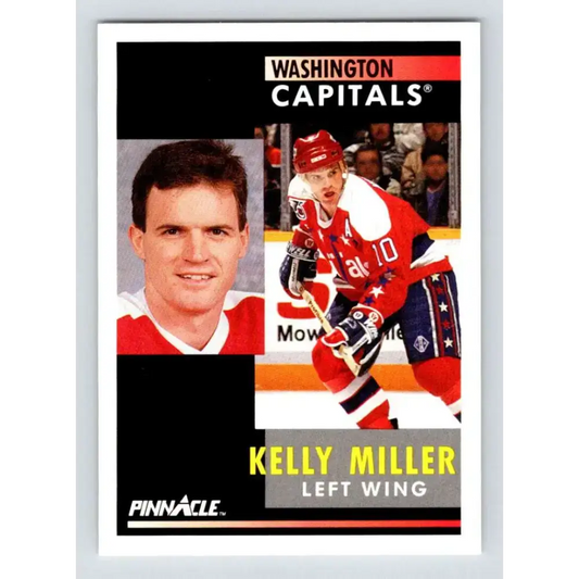 1991-92 Pinnacle #23 Kelly Miller NM-MT Washington Capitals Hockey Card - Hockey Card Single